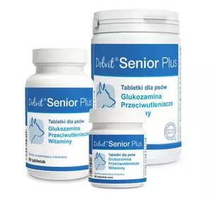 Вітамінно-мінеральна добавка Dolvit Senior Plus Mini для літніх собак, 90 таблеток