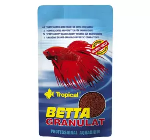 Сухий корм для акваріумних риб Tropical у гранулах "Betta Granulat" 10 г (для півників)