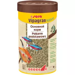 Sera (Сера) Vipagran Nature - Основний корм для всіх риб що харчуються в середніх шарах води 250 мл (80 г)