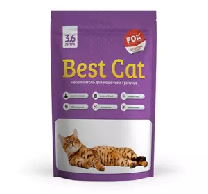 Силікагелєвий наповнювач Бест Кет для котячого туалету Best Cat Purple Lawender 3,6 літра