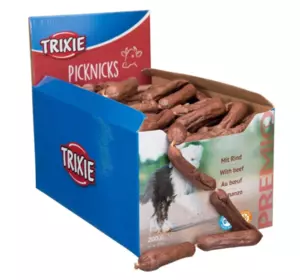 Упаковка ласощів для собак Trixie 2748 Сосиски яловичина 200 шт