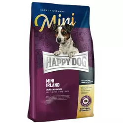 Happy Dog Mini Irland корм для собак дрібних порід вагою до 10 кг лосось і кролик 4 кг