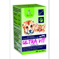 Вітаміни Ультра Мульті Віт для цуценят та кошенят 0.5 мл 140 шт Modes