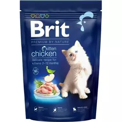 Сухий корм Бріт Brit Premium by Nature Cat Kitten з куркою для кошенят і годуючих кішок, 1.5 кг