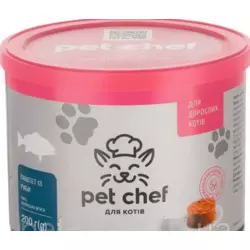 "Carnie Pet Chef"-паштет м'ясний для дорослих котів з рибою, 360 г