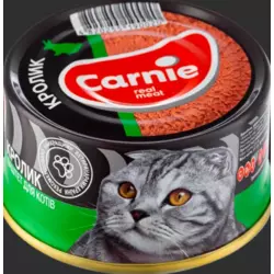 М'ясний паштет для котів Карні Carnie консерви для кішок з кроликом 90 г