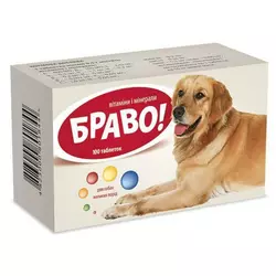 Вітаміни Браво для собак великих порід №100, Артеріум