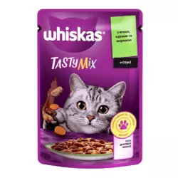 Whiskas® Tasty Mix З ягням куркою та морквою в соусі 85 г