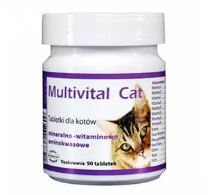 Вітамінно-мінеральна добавка для кішок Multivital Cat, 500 таб.