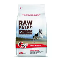 Сухий корм для собак Vet Expert Raw Paleo Adult Medium Beef з яловичиною 2,5 кг