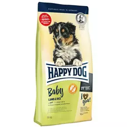 Happy Dog Baby Lamb & Rice 18кг корм для цуценят великих і середніх порід з 4 тижнів до 6 місяців