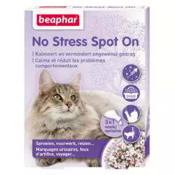 Антистрес краплі Beaphar No Stress Spot On cat для кішок (упаковка 3 піпетки)