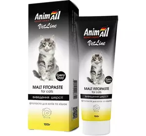 AnimAll VetLine фітопаста для виведення шерсті для котів і кішок, 100 г