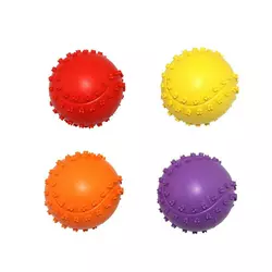 Іграшка гумовий М'яч з шипами 6см ER042 ZooMax (фіолетовими)