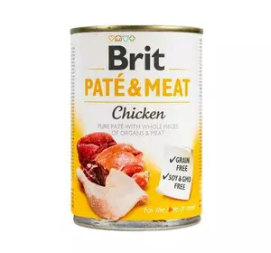 Вологий корм Brit Care Pate & Meat для собак, з куркою, 400 г