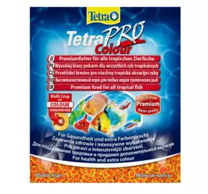 Сухий корм для акваріумних риб Tetra в чипсах «TetraPro Colour» 12г (для всіх акваріумних риб)