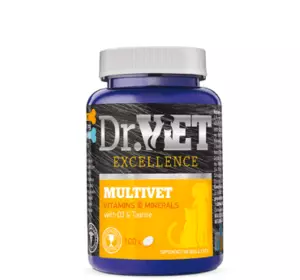 Вітамінно-мінеральна добавка Dr.Vet Multivet Мультивет Великий для собак і кішок 500 таблеток