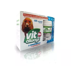 Віталвейс-біо (БАД) з ламінарією для собак у формі кісточки, (банку, таблетки №100)
