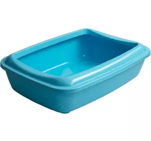 Туалет для кішок під наповнювач Animall з лопаткою CNR-106 (50х37х13.5 см) Блакитний