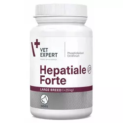 Кормова добавка HEPATIALE Forte Large Breed +25 кг для покращення функцій печінки великих порід собак 40 таблеток