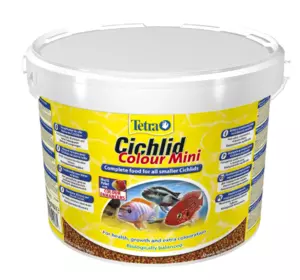 Сухий корм для акваріумних риб Tetra в гранулах «Cichlid Colour Mini» 10 л (для всіх цихлід)