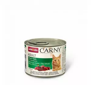 Вологий корм Animonda Carny для дорослих котів, з яловичиною, олениною та брусницею, 200 г