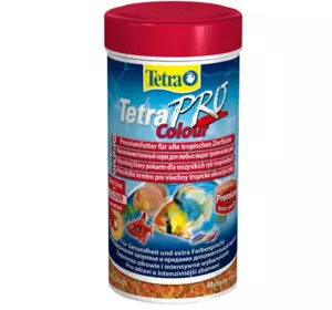 Сухий корм для акваріумних риб Tetra в чипсах «TetraPro Colour» 250 мл (для всіх акваріумних риб)