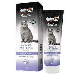 Фитопаста AnimAll VetLine Antistress для кішок, 100 г