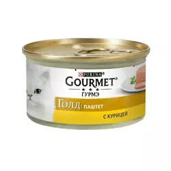 Консерва Gourmet Gold (Гурмет Голд) для котів паштет з куркою мус 85 г