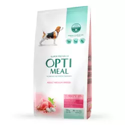 Сухий корм Optimeal з індичкою для дорослих собак середніх порід 4 кг