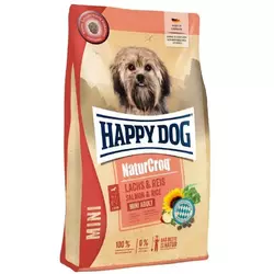 Сухий корм Happy Dog Naturcroq Mini Lachs & Reis для собак маленьких порід з лососем та рисом 4 кг