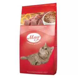 Збалансований сухий корм Мяу! для дорослих кішок з індичкою і садовою травою 14 кг