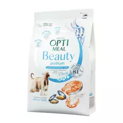 Сухий корм Optimeal з морепродуктами для догляду за шерстю і зубами в дорослих собак усіх порід 10 кг