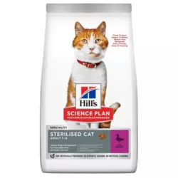 Сухий корм Хіллс Hills SP Adult Sterilised для стерилізованих/кастрованих котів віком від 1 до 6 років з качкою 3 кг