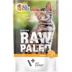 Вологий корм для кошенят Vet Expert Raw Paleo Kitten Turkey з індичкою 100г