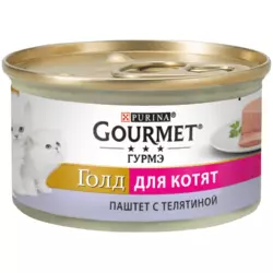 Консерва Gourmet Gold (Гурмет Голд) паштет з телятиною для кошенят 85 г Purina