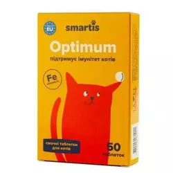 Вітаміни Optimum Smartis для підтримки імунітету котів 50 таблеток