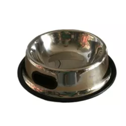 Миска для собаки з нержавіючої сталі кругла 0.2л 24-18-22 (18см)