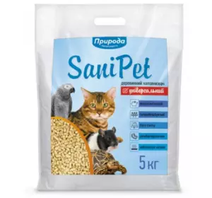 Деревний наповнювач "Природа" "Універсальний" натуральний, 5 кг Деревний наповнювач "Природа" "Універсальний" натуральний, 5 кг