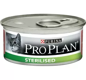 Purina Pro Plan Sterilised для кастрованих котів з тунцем та лососем 85 г