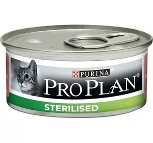 Purina Pro Plan Sterilised для кастрованих котів з тунцем та лососем 85 г Purina Pro Plan Sterilised для кастрованих котів з тунцем та лососем 85 г