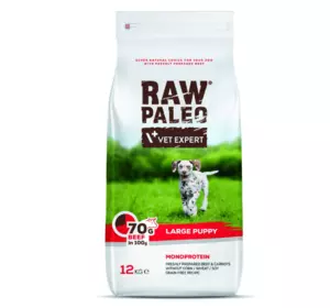 Сухий корм для цуценят Vet Expert Raw Paleo Puppy Large Beef з яловичиною, 12 кг Сухий корм для цуценят Vet Expert Raw Paleo Puppy Large Beef з яловичиною, 12 кг