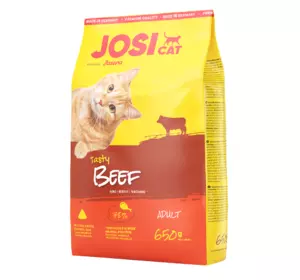 Сухий корм Josera JosiCat Beef Adult повнораціонний корм для дорослих котів зі смаком яловичини, 650 г Сухий корм Josera JosiCat Beef Adult повнораціонний корм для дорослих котів зі смаком яловичини, 650 г