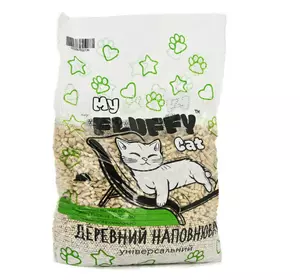 Гігієнічний універсальний наповнювач My Fluffy Cat деревний наповнювач з поглинаючим ефектом, 5 кг Гігієнічний універсальний наповнювач My Fluffy Cat деревний наповнювач з поглинаючим ефектом, 5 кг