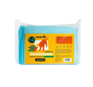Пелюшки щоденні з ароматом зеленого чаю 60х60см 38г/4г (10шт) Smartis Пелюшки щоденні з ароматом зеленого чаю 60х60см 38г/4г (10шт) Smartis