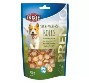 Ласощі для собак Trixie (TX-31589) PREMIO Chicken Cheese Roll роли для собак з куркою та сиром 100 г Ласощі для собак Trixie (TX-31589) PREMIO Chicken Cheese Roll роли для собак з куркою та сиром 100 г