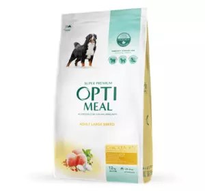 Сухий корм Optimeal з куркою для дорослих собак великих порід 12 кг