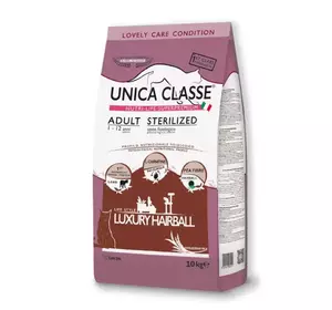 Сухий корм для котів Gheda Unica Classe Adult Sterilized Hairball Dry корм для стерелізованих котів з ягням, 10 кг Сухий корм для котів Gheda Unica Classe Adult Sterilized Hairball Dry корм для стерелізованих котів з ягням, 10 кг