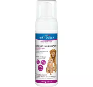 Незмиваюча піна з диметиконом Francodex (Франкодекс) від бліх та кліщів для котів і собак, 150 мл Незмиваюча піна з диметиконом Francodex (Франкодекс) від бліх та кліщів для котів і собак, 150 мл