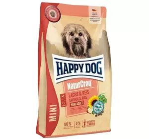 Сухий корм Happy Dog Naturcroq Mini Lachs & Reis для собак маленьких порід з лососем та рисом 4 кг Сухий корм Happy Dog Naturcroq Mini Lachs & Reis для собак маленьких порід з лососем та рисом 4 кг